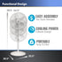 Lasko Oscillating Pedestal Fan, 18", Adjustable Height, 3 Speeds, for Home Office and College Dorm