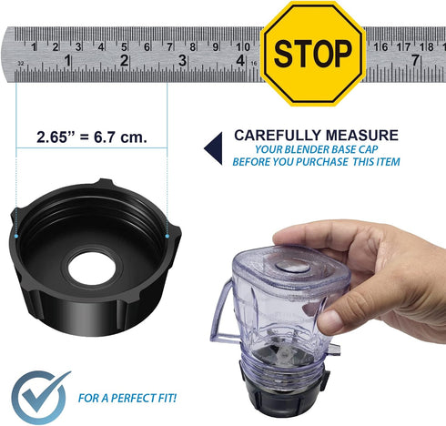 Saffire Replacement Mini 1-Cup Plastic Jar, Fits Most Oster Blenders (2 Pieces)