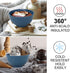 Wheat Straw Small Bowls 10oz Set of 8 - Unbreakable Dessert Bowls for Kids, Microwave & Dishwasher Safe Appetizer Bowls