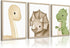 Tanmart Dinosaur Wall Art Kids Boys Room Canvas Wall Decor Dino Nursery Wall