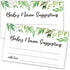 50 Baby Shower Name Suggestion Cards, Greenery Design for Baby Shower Games, 3.5 x 2 Inches