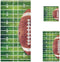 Naanle Stylish American Football Field and Ball Soft Luxury Decorative Set of 3