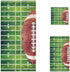 Naanle Stylish American Football Field and Ball Soft Luxury Decorative Set of 3