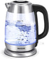 Speed-Boil Electric Tea Kettle: Glass for Boiling Water, 1.8 Liter, Auto Shut-Off & Boil-Dry Protection, 2 Year Warranty
