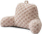 A Nice Night Faux Fur Reading Pillow,Checkered Fluffy Grid Plaid,Bed Wedge Pillow