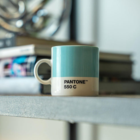 PANTONE 101040012 Ceramic Espresso Cup, 6.20 x 8.60 x 6.15 cm, Light Pink