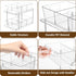 Pull-out Home Organizer, 2 Pack 2 Tier Clear Bathroom Organizer with Dividers, Multipurpose Vanity Counter Tray