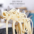 Newness 304 Stainless Steel Spaghetti Server - Rustproof, Integral Forming, Durable Pasta Fork with Vacuum Ergonomic