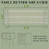 15.7 36 inch, Summer Boho Table Runner Short x Spring Sage Green Coffee Table Cover, Green Linen Small Table Cloth