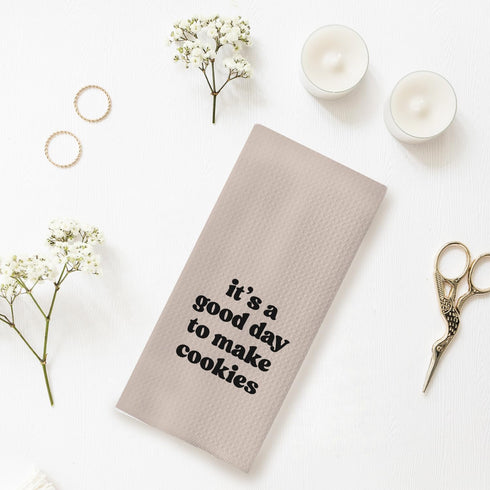 16x24 (11) Baking Towels, Tea Towels for Baking, Gifts for Bakers, Cookie Lovers, Cooks, Beige Microfiber Kitchen