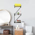 Zonon Display(Black,3 Fire Escape Wall Shelf Hanging Metal Ladder Shelves Wall Decor Cool Bookshelf Organizer Floating