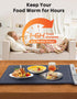 Aloihoy 6 Setting, Electric Warming Tray with Temperature Rollable & Portable, Full Surface Heating Food Warmer