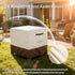Exokugo 25L 25W 18H inch Waterproof Patio Ottoman Cover, Heavy Duty Square Outdoor Side Table Furniture Covers Size x x