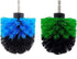 2-Pack Cone Drill Powered Brush Attachment for Cleaning Bathrooms, Kitchens, Showers, Grout, and Auto Detailing