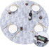UMINEUX Round Fitted Vinyl Tablecloth, Waterproof Wipeable Round Cover for Indoor Outdoor Use, Grey Marble