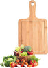 Bamboo Cutting Board Set 3PCS, Meat Chopping Boards, Pizza Peel Paddle with Handle for Baking