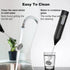 Rechargeable Handheld Milk Frother, Electric Drink Mixer with USB-C, Stainless Steel Whisk for Lattes, Black