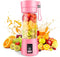 E&M's Portable Blender & Juicer Combo, USB Rechargeable, Pink, Medium