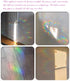 STICKERGURU 16 Pieces Cloud Window Clings - Non Adhesive Vinyl Decals to Save Birds from Collisions, Rainbow