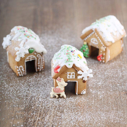 La Tartelette 3 Pcs Stainless Steel Christmas Mini House Mold Gingerbread Cookie Cutters Set