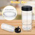 30 Pack 10.1 oz Mimorou Plastic Spice Jars with Shaker Lids Clear Seasoning Containers Bottles for Kitchen Storing