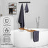 24 Set: 2 4 6 8 4 Mixweer Piece Dark Grey Microfiber Absorbent Towel Oversized Bath Sheets, Bath Towels, Hand