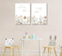 2 Pcs Wildflower Nursery Canvas Wall Art Flower Botanical Sentence Poster Painting Picture Wall Decor Boho Girl
