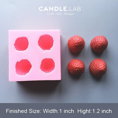 3D Full-size Strawberry Silicone Mold, Large Mold for Fondant, Cake Decorating, Chocolate, Candy