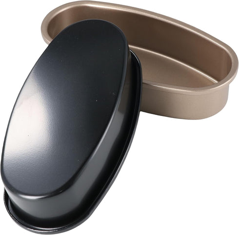 Non-Stick Loaf Pan, Loaf Tray Bakeware, Kitchen Carbon Steel Oval Shaped Bread Mould