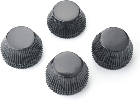 Gifbera 200-Count Standard Black Foil Cupcake Liners Muffin Wrappers