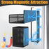 6 Pack 100% Magnetic Spice Rack for Refrigerator, Metal Strong Magnet Shelf Black, Space Saving Spice Organizer, Home