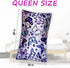 Satin Pillowcase for Hair and Skin, Soft Queen Size Pack of 2, Cooling Silk Satin with Envelope Closure (Purple)