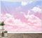 HVEST Pink Cloud Tapestry: Pink and Purple Nature Landscape for Bedroom, Living Room, Girl Dorm Decor, 60W X 40H