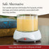 8-Hour CANDLE WARMERS ETC. Auto Shutoff Candle Warmer Plate (White, Plug-in) Modern Candle Wax Warmer with Timer