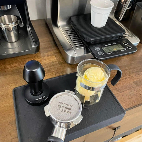 Normcore V4 Coffee Tamper, 53.3mm Spring-loaded Espresso Tamper with 15lb / 25lb / 30lbs Replacement Springs