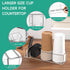 Countertop, 14.5 Inches Coffee Bar Accessories and Organizer, Disposable Cup Holder for Clear Acrylic Storage