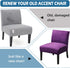 Armless Armless Velvet Accent Chair Cover Slipcover, Stretch Super Soft Thick Velvet Chair Slipcovers for Chair
