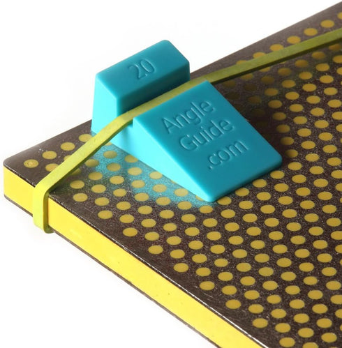 AGM Angle Wedges for Sharpening Knives, 10 to 20 degrees, Blue