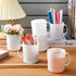 36 12 oz SiliFine Pcs Plastic Mugs with Handle Unbreakable Plastic Coffee Mugs Reusable Plain DIY Coffee Cups