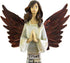 Praying Angel Faith-Filled Robes - Whitewashed 4 x 10.5 Resin Tabletop Figurine