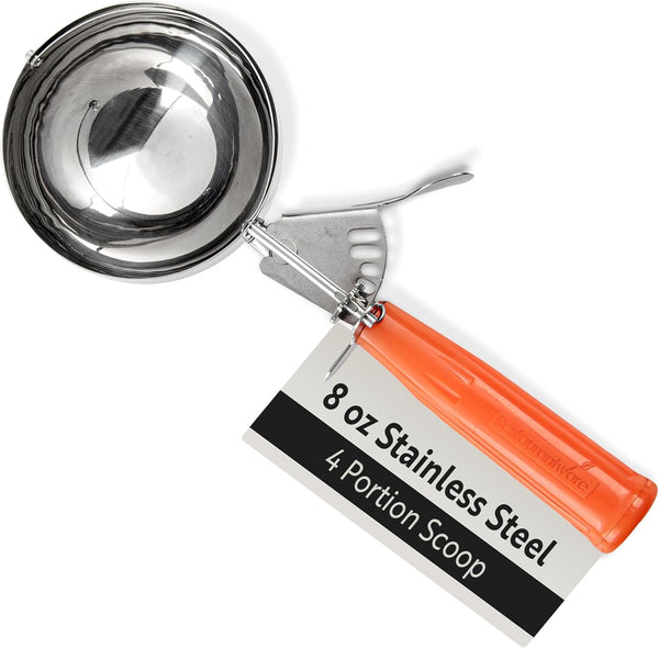 Restaurantware Met Lux 8 Ounce Portion Scoop 1 Durable Disher Scoop -