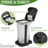 Toconv 20 Collapsible Trash Bag Holder with Pcs Trash Bags, Portable Trash Can with Trash Bag Storage, Waste Bin