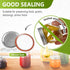 DSJIFGEW 52Pcs Premium Canning Lids - Rings for Regular Mouth Mason Jars, Food Grade Split-Type Metal Canning Kerr Jar