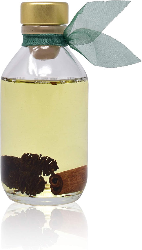 LOVSPA Cinnamon Pinecones Reed Diffuser Oil Gift Set, Festive Scented Air Freshener & Home Decor