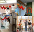 AMS 3D Chinese New Year Paper Dragon Garland Hanging Decoration for New Year Party (39 inch)