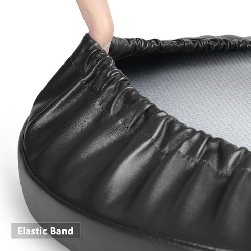 12 Inch Shinnwa Bar Stool Cushion Round Foam Padded Seat Cushions Waterproof Leather Bar Stool Covers with Elastic