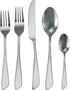 MegaChef Gibbous 20 Piece Flatware Utensil Set, Stainless Steel Silverware Metal Service for 4 in Silver by Megachef
