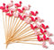 PuTwo Handmade Bamboo Cocktail Picks - 100ct Toothpicks, 4.7" in Flamingo Decor