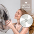 DOITOOL 14 Inch Clear White Plastic Fan Blades, Replacement Leaves for Table Floor Pedestal Fan