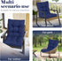 41.7"*20.8" High Back Outdoor Chair Cushions Waterproof Outdoor Patio Chair Seat Pad and Back Floral Rocking Chair